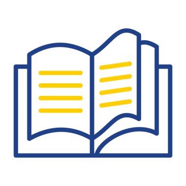 Kitap simgesinin vektör illüstrasyonu 