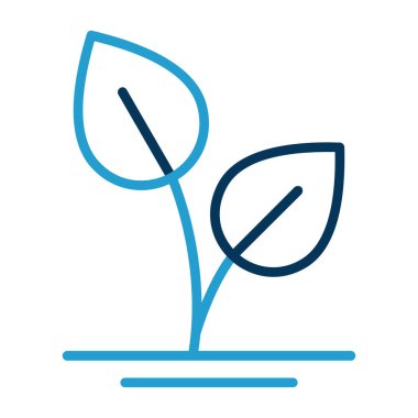 Bitki. Web simgesi basit illüstrasyon