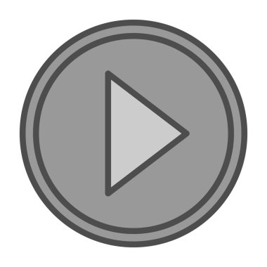 Düz oyun. Web simgesi basit illüstrasyon