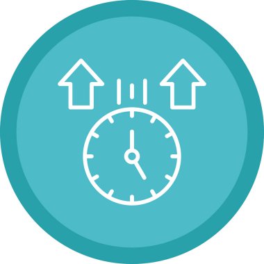 Saat simgesi vektör illüstrasyonu