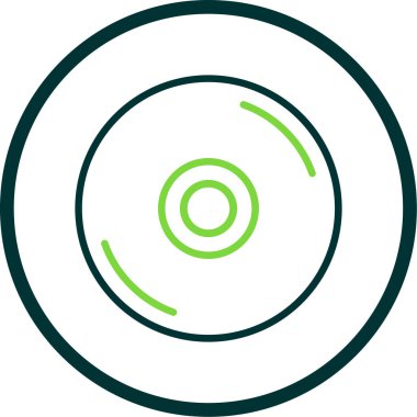 CD mi? Web simgesi basit illüstrasyon