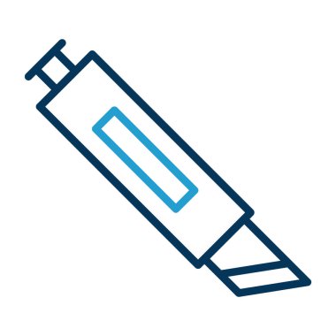 Cutter ağ simgesi vektör illüstrasyonu