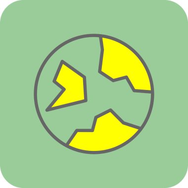 Toprak. Web simgesi basit illüstrasyon 