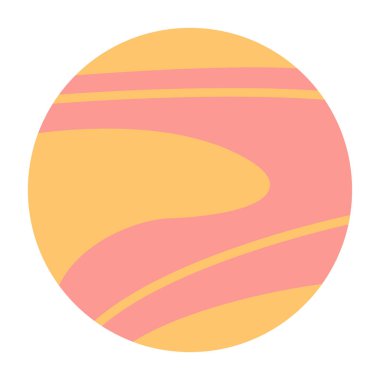 Bir ay simgesinin vektör illüstrasyonu