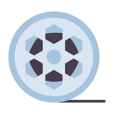 Sinema düz simge vektör çizim