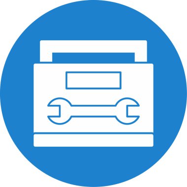 Modern oto tamir simgesinin vektör illüstrasyonu