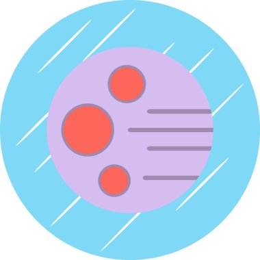 gezegen simgesi, vektör illüstrasyonu basit tasarım