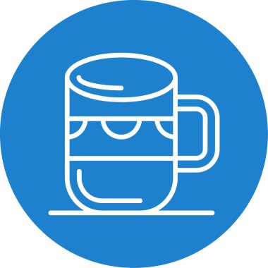 Kupa web simgesi, vektör illüstrasyonu 