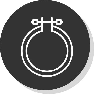 Nikah Halkaları Simgesi vektörü.