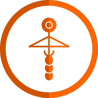 Modern b 'nin vektör illüstrasyonu insanların ikonundan yoksun