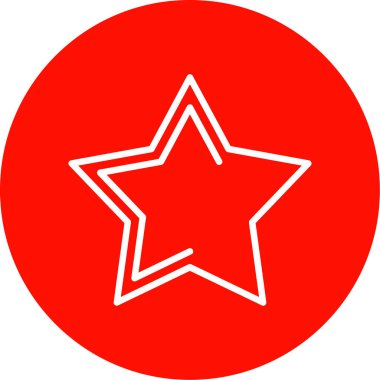 yaratıcı düz yıldız ikon vektör çizimi tasarımı