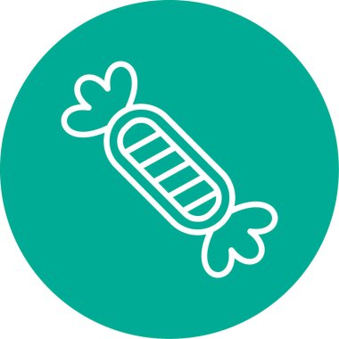 Şeker ikonunun vektör illüstrasyonu  