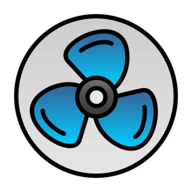 fan simgesi, vektör illüstrasyonu