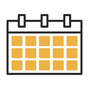 Takvim simgesi vektör illüstrasyonu