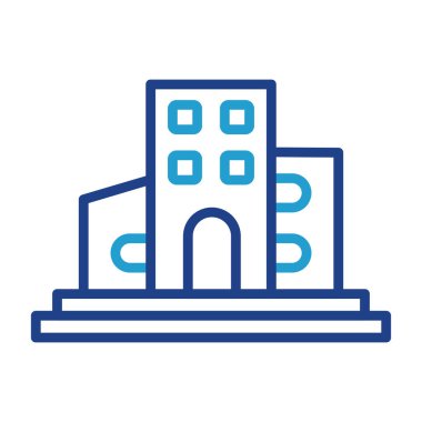 modern yapı web simgesi, vektör illüstrasyonu