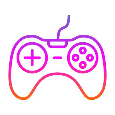 oyun konsolu simgesi, vektör illüstrasyonu, Dijital oyun sembolü 