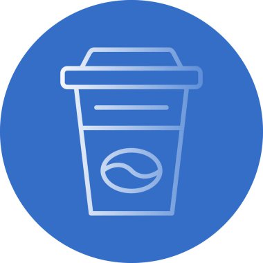 Kahve fincanı. Web simgesi basit illüstrasyon                