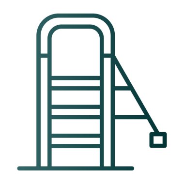 merdiven simgesi, vektör illüstrasyonu basit tasarım