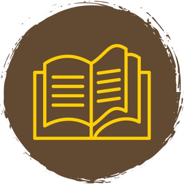 Kitap simgesinin vektör illüstrasyonu 