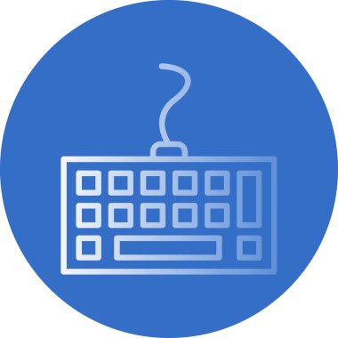 Bilgisayar klavyesi. Web basit tasarımı