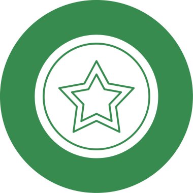 yaratıcı düz yıldız ikon vektör çizimi tasarımı