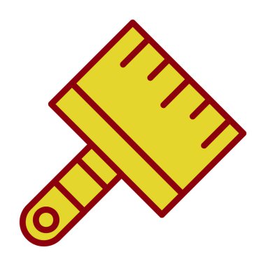 Yapı cetvel simgesi vektörü