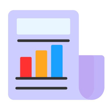 gazete simgesi, vektör illüstrasyonu basit tasarım