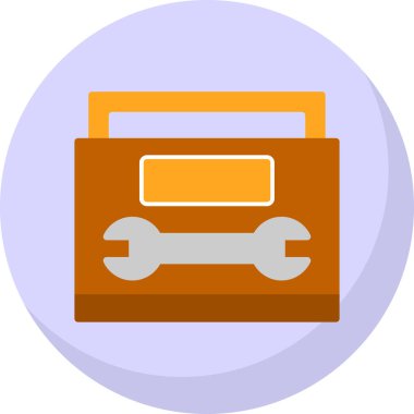 İngiliz anahtarı. Web simgesi basit illüstrasyon