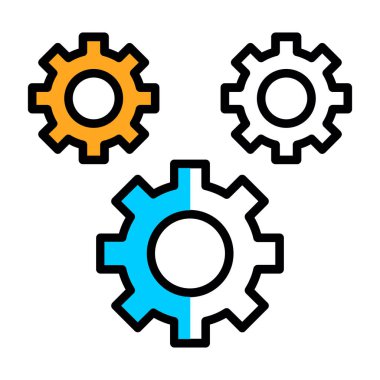 dişli vektör simgesi düzenlenebilir