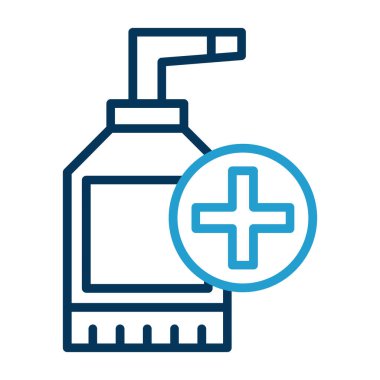 sanitizer bottle vector icon