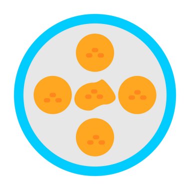 Tavuk. Web simgesi basit illüstrasyon