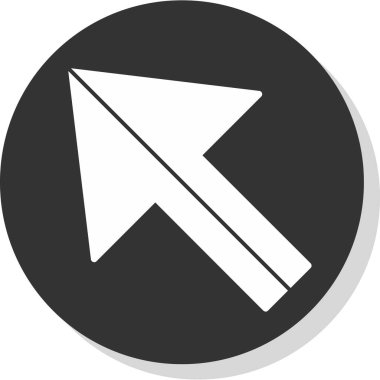 Ok. Pointer web simgesi basit illüstrasyon 