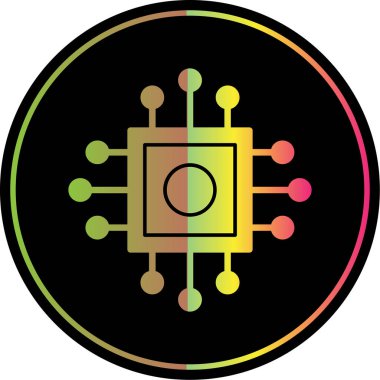 İşlemci, işlemci vektör simgesi