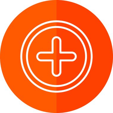 Artı işaret simgesi, vektör illüstrasyonu