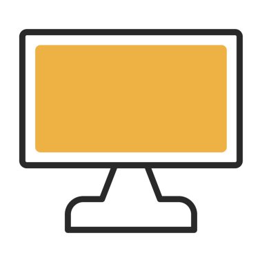 ekran simge vektör çizim 