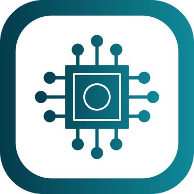 İşlemci, işlemci vektör simgesi