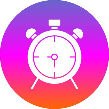 çalar saat simge vektör çizim