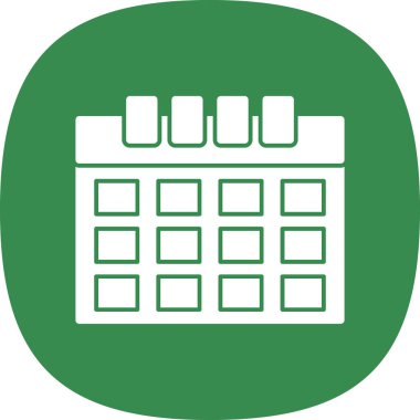 Takvim simgesi vektör illüstrasyonu