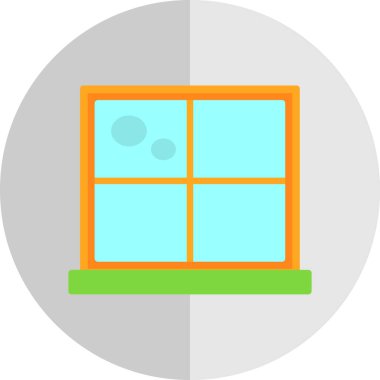 Pencere. Web simgesi basit illüstrasyon