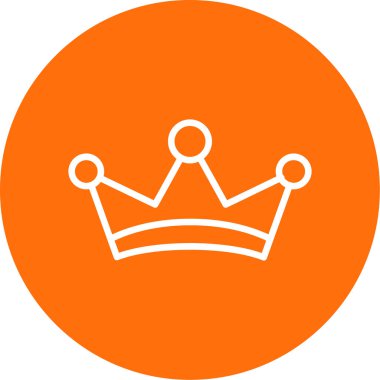 taç düz vektör simgesi 