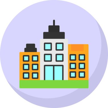 modern yapı web simgesi, vektör illüstrasyonu