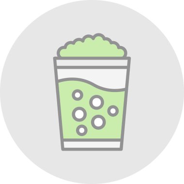 Kokteyl. Web simgesi basit illüstrasyon