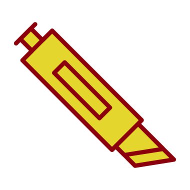 Cutter ağ simgesi vektör illüstrasyonu