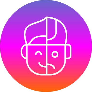 Bir insan simgesinin vektör illüstrasyonu