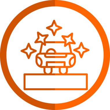 araba simgesi vektör illüstrasyonu