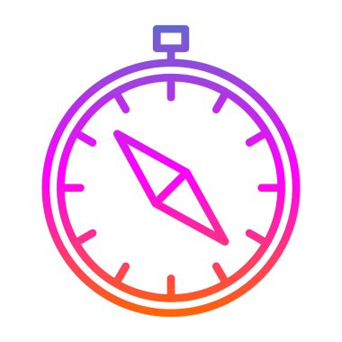vector illustration of Compass modern icon            