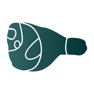 jambon simgesi vektörü, yiyecek işareti