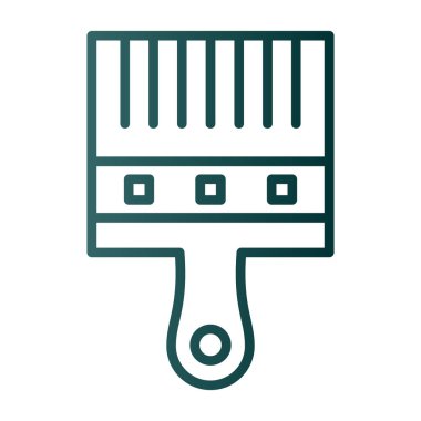 Boya fırçası simgesinin vektör illüstrasyonu