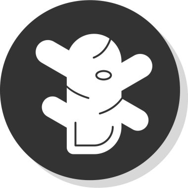 Zencefil kök simgesinin vektör illüstrasyonu 