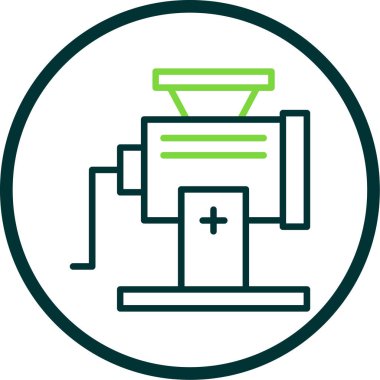 Et Öğütücü simgesi, vektör illüstrasyonu 